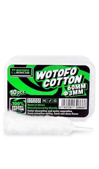 Wotofo Agleted Organic Cotton • 10 pieces 3ml